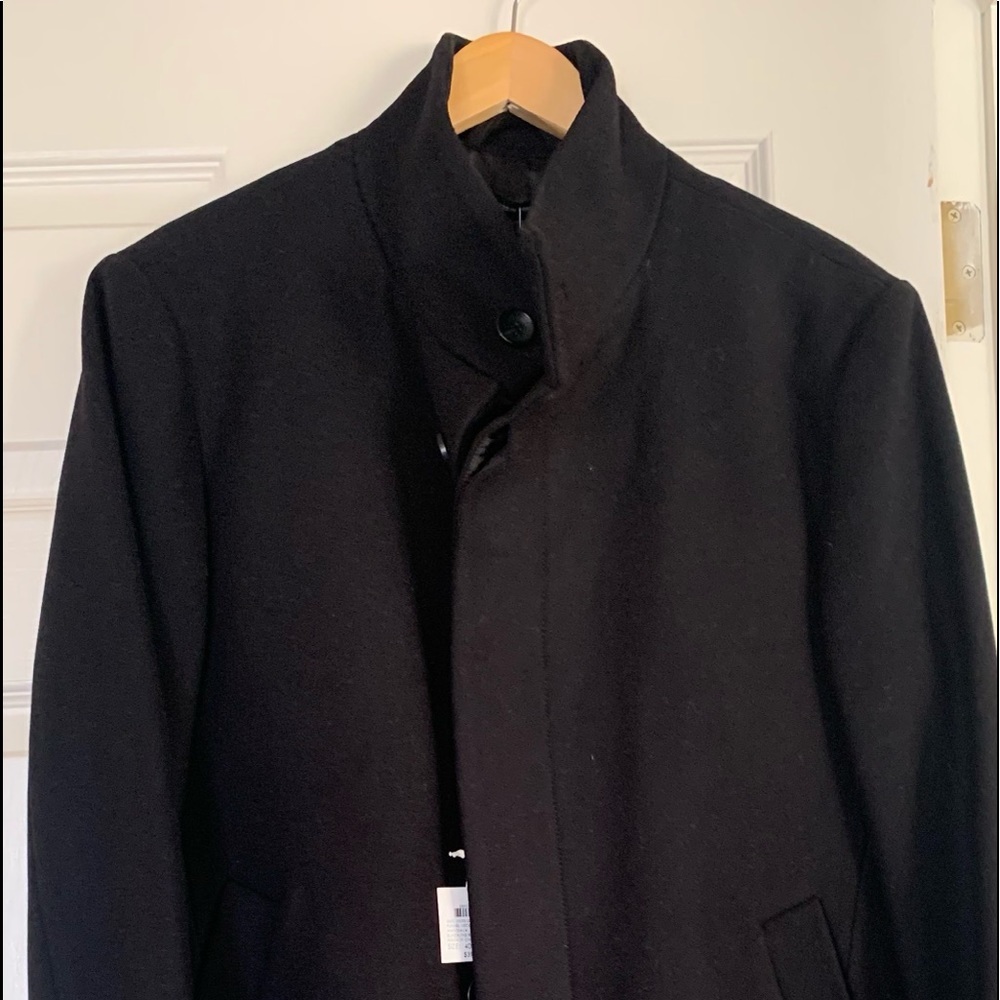 Black pea coat.